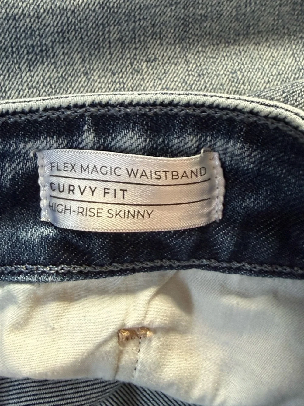 Lane Bryant Curvy Fit Jeans‎ Womens 20L High Rise Skinny Distressed Stretch
